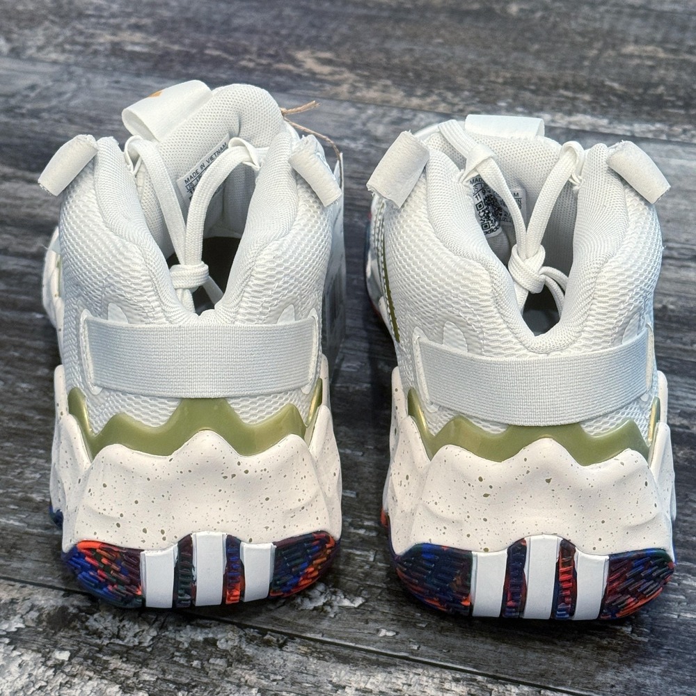 Adidas Exhibit‎ B Mid Womens Basketball Shoes White Gold HQ1121 Size 11 Gym  NWT - Picture 6 of 12